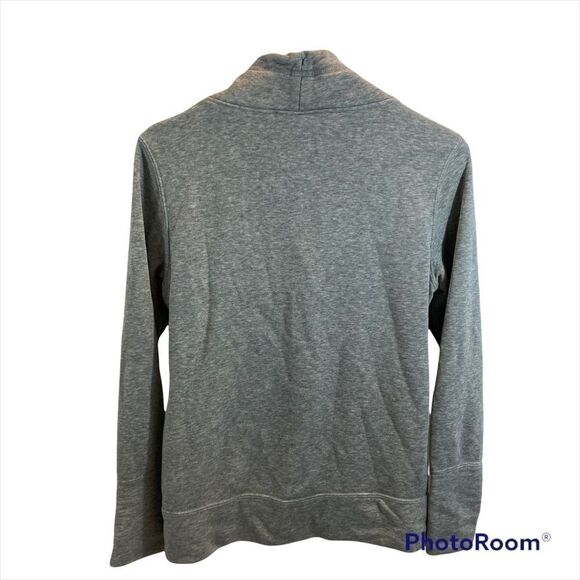 Ladies Grey Puma Cowl Neck Big‎ Cat Logo Sweatshirt Size Medium - Picture 9 of 12